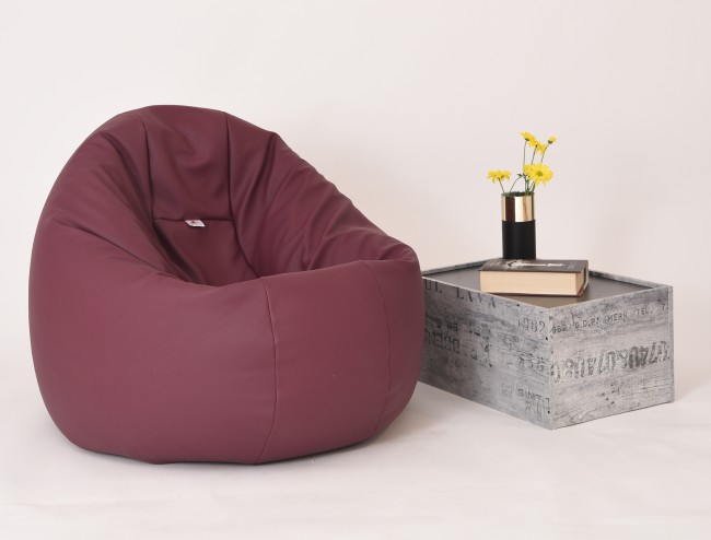 Fotoliu Pufrelax Relaxo XL Plum, Mediu - imagine 2