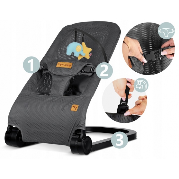 Balansoar Nukido 2in1 Pliabil - Comfort Sigur - imagine 4