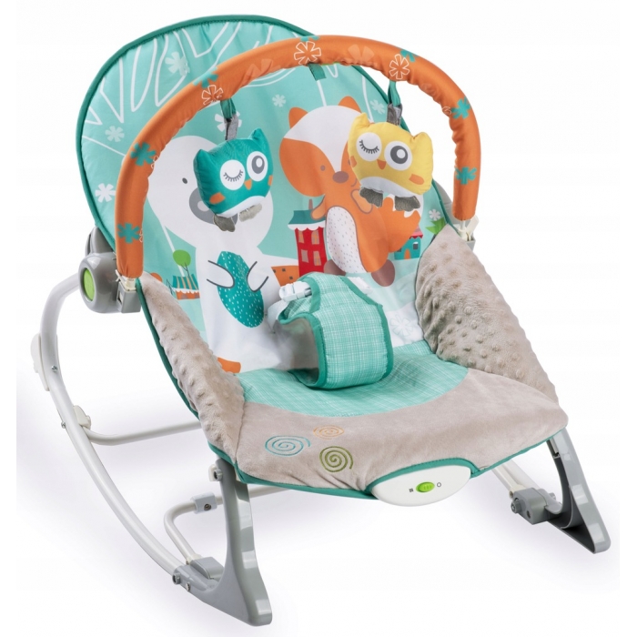 Balansoar Calmant Ricokids cu Vibrații, Turcoaz - imagine 7