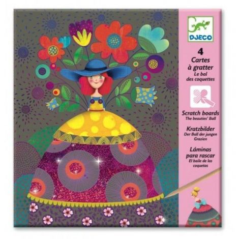 Joc creativ de răzuit Fete frumoase Djeco