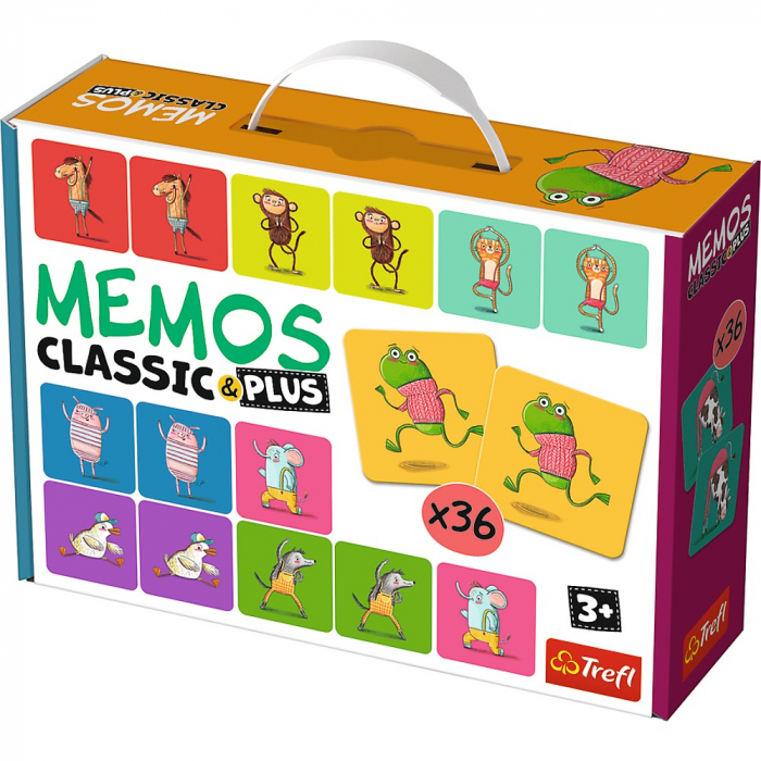 Joc Memos Classic Plus Trefl - Dezvoltă Memoria