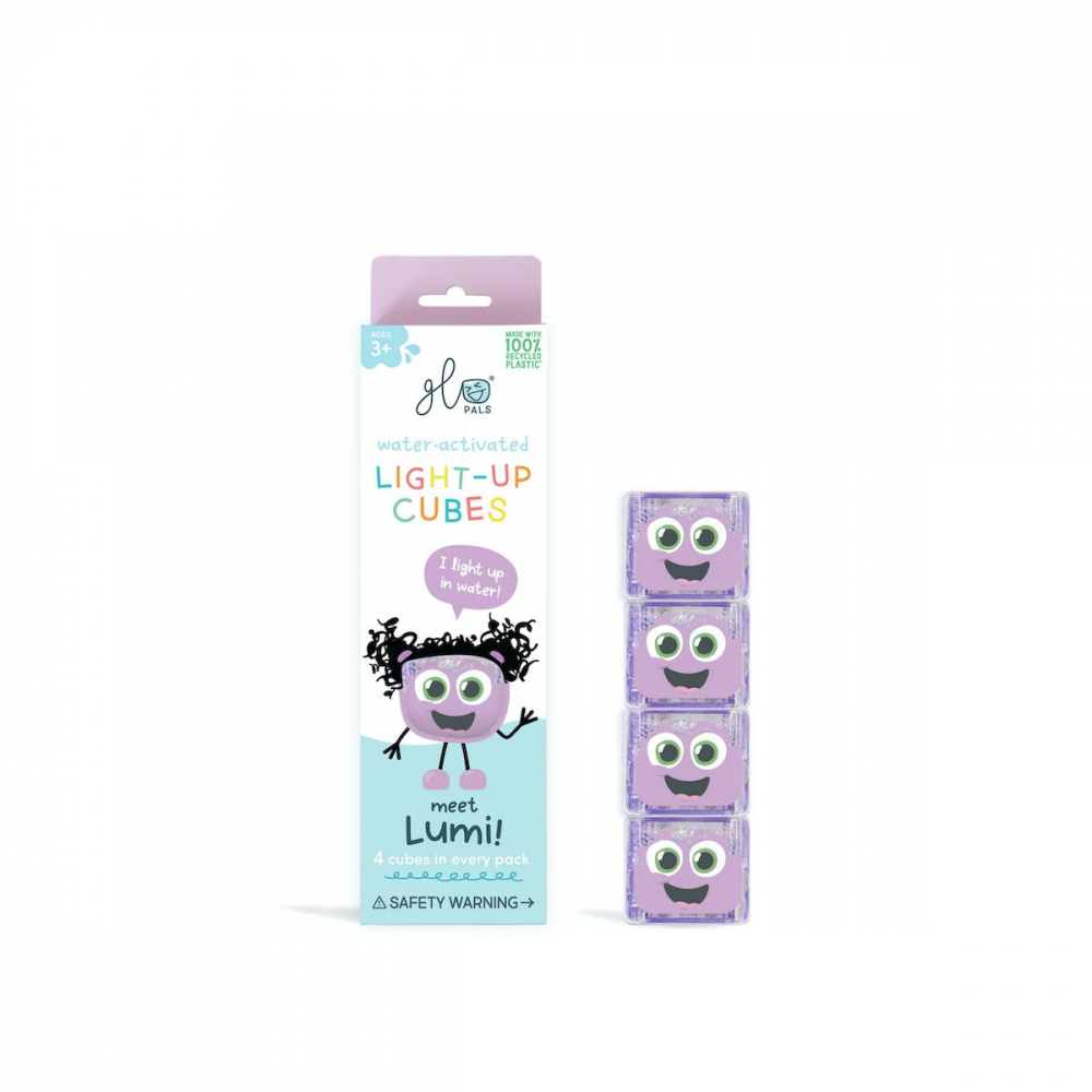 Jucărie Baie Luminoasă Lumi Glo Cube Mov | Glo Pals - imagine 6
