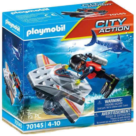 Scafandru cu scuter Playmobil 70145