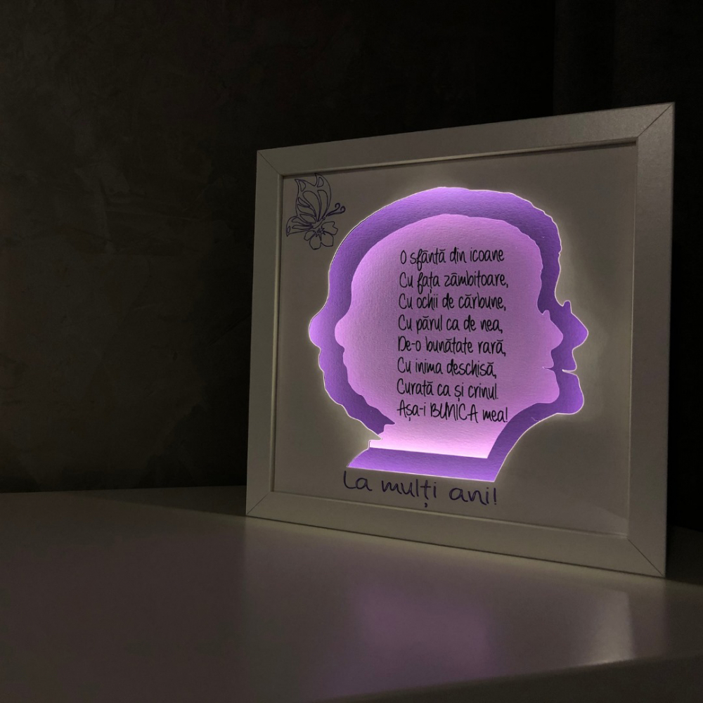 Tablou Luminos Bunici 004 Noorhandmadeatelier