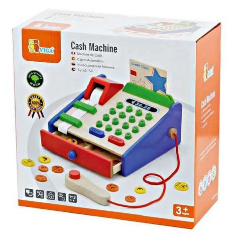 Casa de marcat din lemn Viga Toys - Jucarie educativa - imagine 3