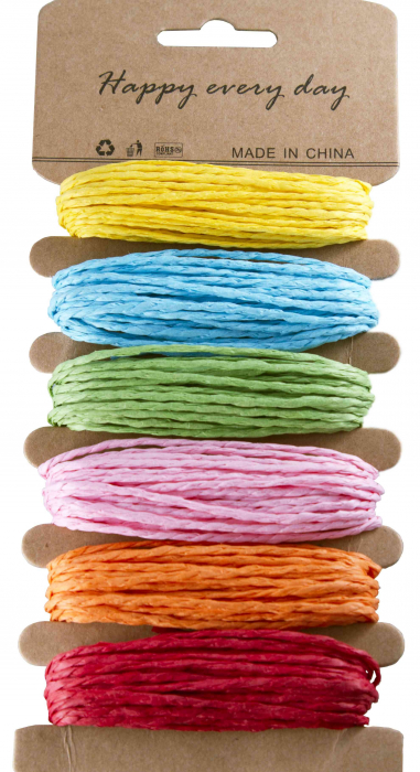 Sfoara Hartie Colorart 5m, Set 6 Culori Crafts
