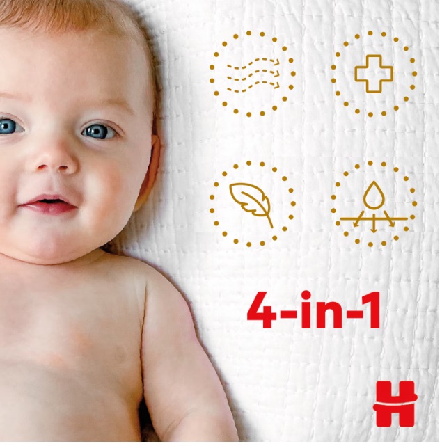 Huggies Extra Care 3 Mega 144 buc - Protecție Premium