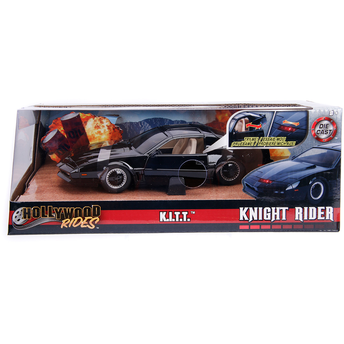 Jada Knight Rider KITT 1:24 Metal cu LED