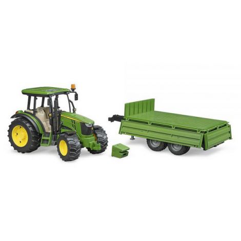 Bruder Tractor John Deere cu Remorcă Basculabilă - imagine 9