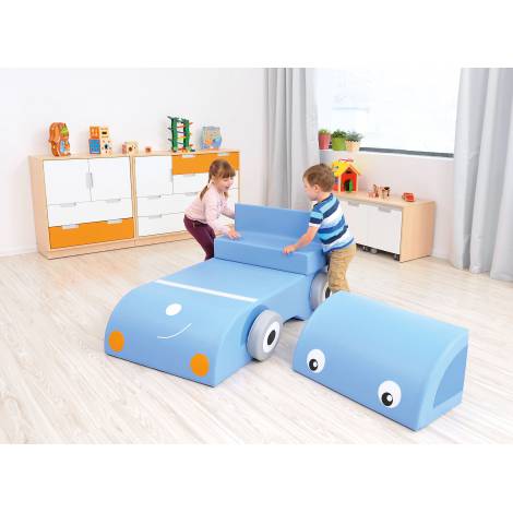 Mașinuță de joacă din spumă Moje Bambino, 8 piese - imagine 5