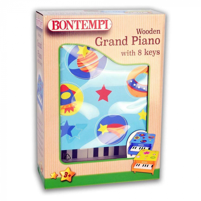 Bontempi Pian Lemn 8 Clape Bleu, Educațional