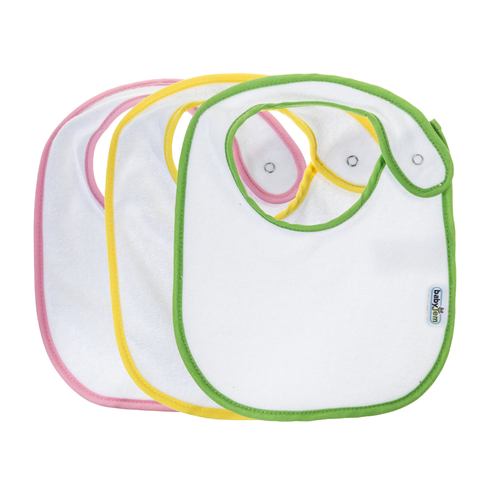 Set 3 Bavete Babyjem cu Scai Bumbac - imagine 2