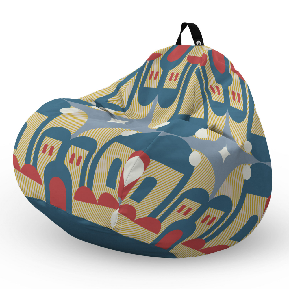 Fotoliu Puf Bean Bag Updeco Arcade Albastru - imagine 5