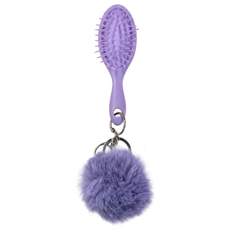 Perie Par Pompom Martinelia Violet cu Peri Moi