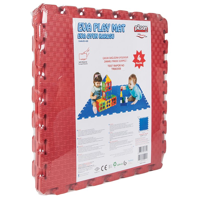 Covoras Puzzle EVA Play Mat Rosu | Pilsan - imagine 2
