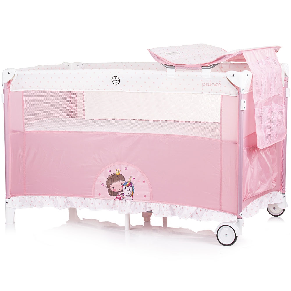 Patut pliabil Chipolino Palace Princess cu saltea - imagine 2