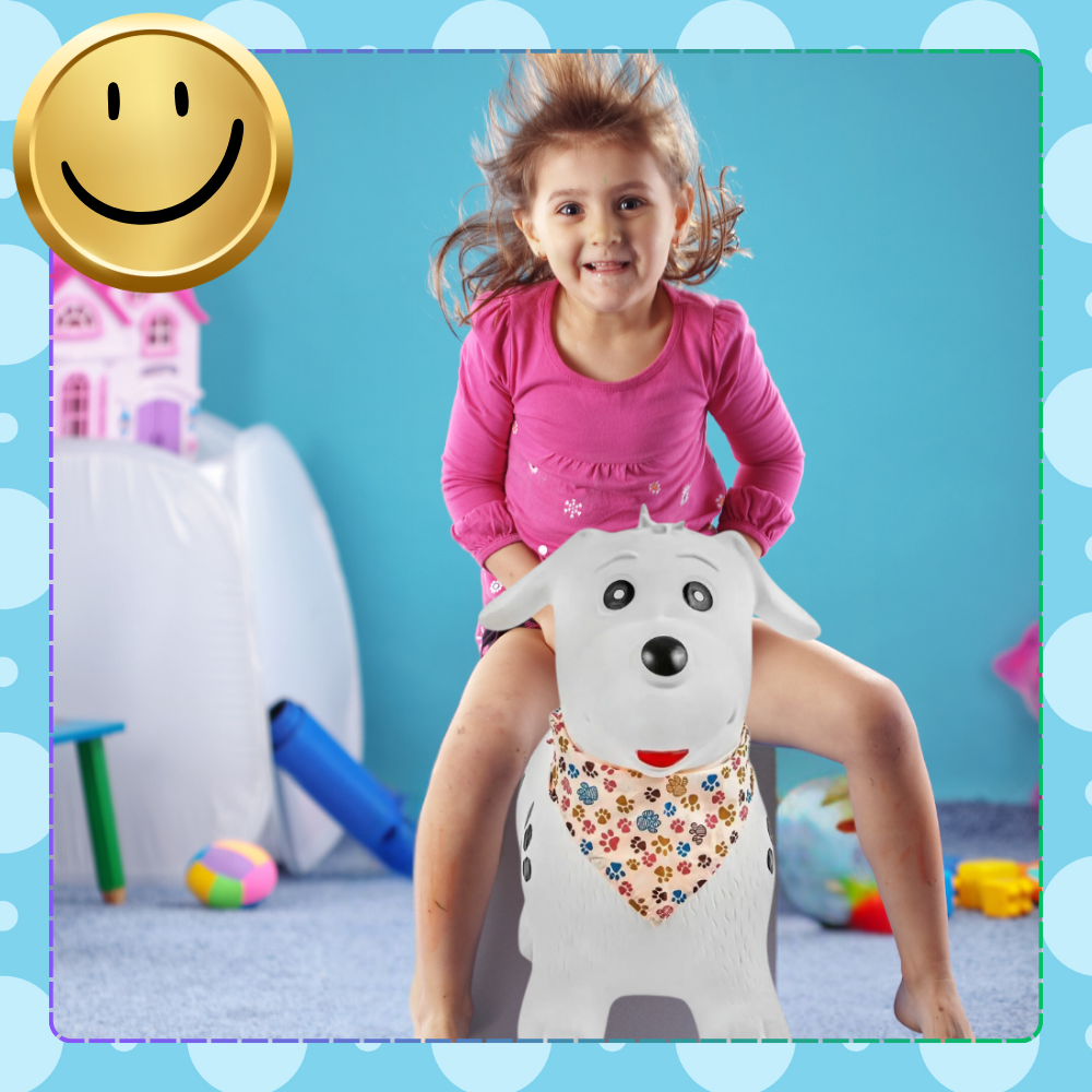 Jumper Gonflabil NiceKids White Dog - Distracție Activă - imagine 10