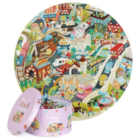 Puzzle Rotund Boppi Orasul, 150 Piese, Educativ