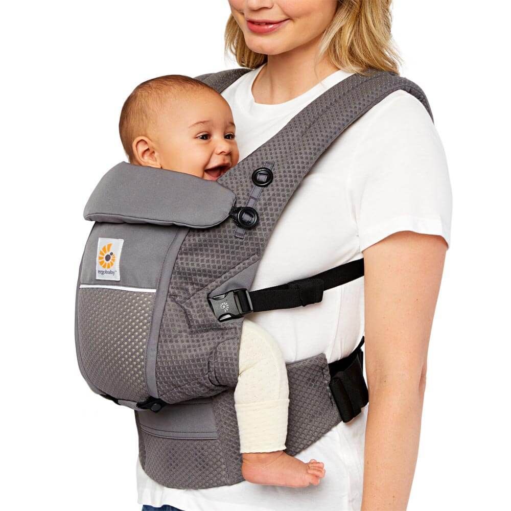 Ergobaby Adapt Soft Flex Mesh, Marsupiu Ergonomic, Gri Grafit - imagine 4
