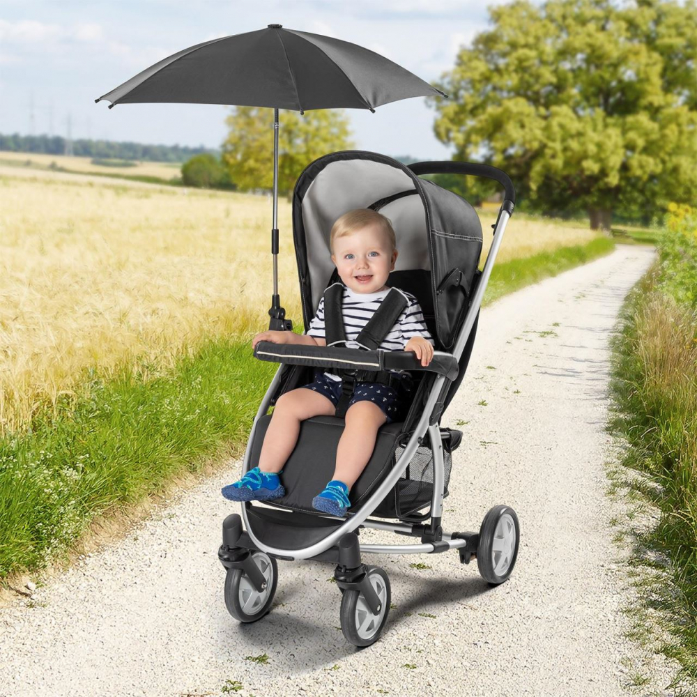 Umbrelă Soare Carucior Reer UV 50+ Negru - imagine 4