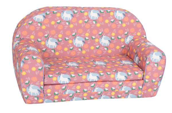 Canapea Unicorn Knorr Toys Roz Extensibila - imagine 5