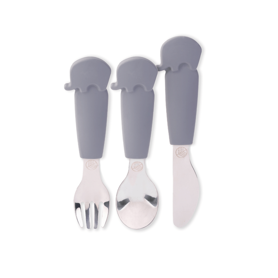 Set tacâmuri copii Eco Rascals, inox și silicon