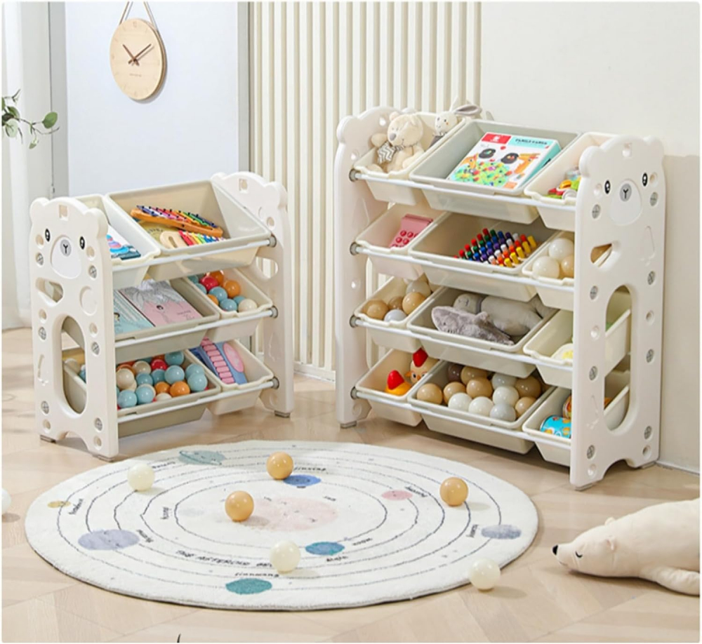 Organizator Jucării Nichiduta Pink Bear 3 Nivele