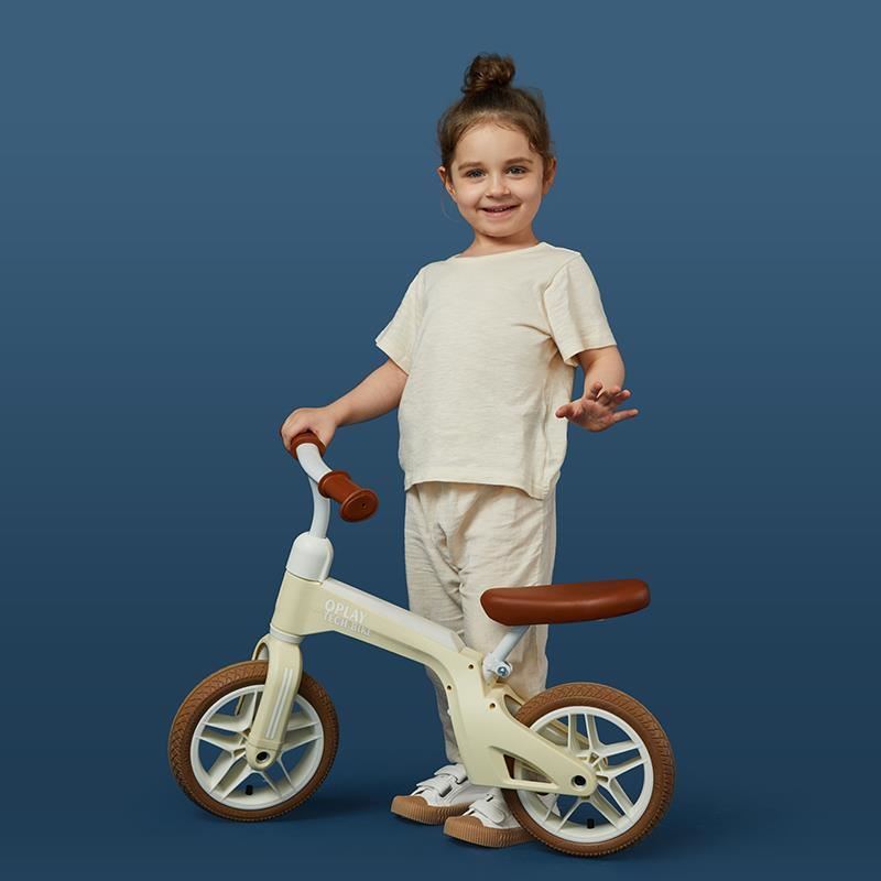Bicicleta Balans Qplay Tech Air 10 inch Alba - imagine 4