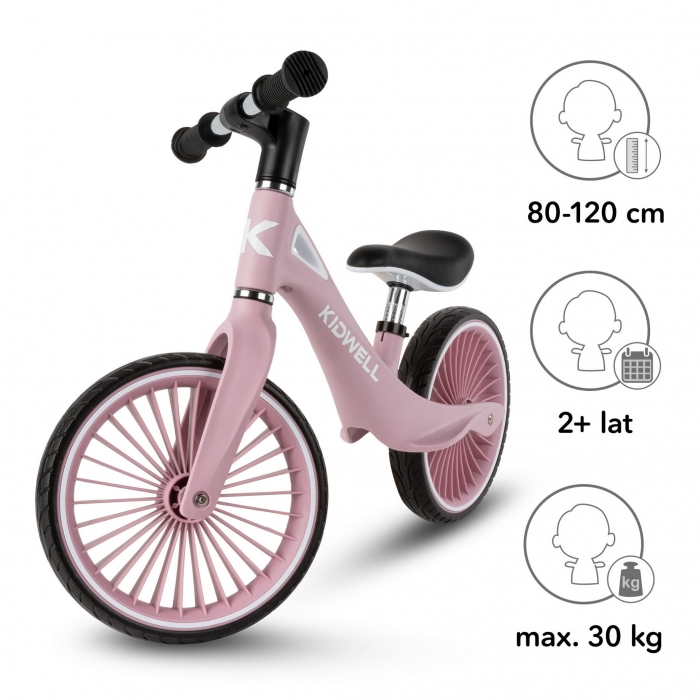 Kidwell NIX Roz - Bicicletă Fără Pedale Ușoară - imagine 5