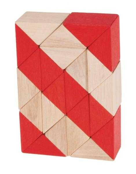 Joc logic Șarpe 3D Fridolin, Lemn Bambus