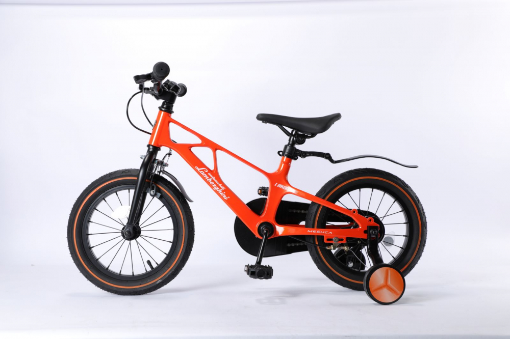 Bicicleta Lamborghini Magneziu 14" Portocalie Mesuca - imagine 5