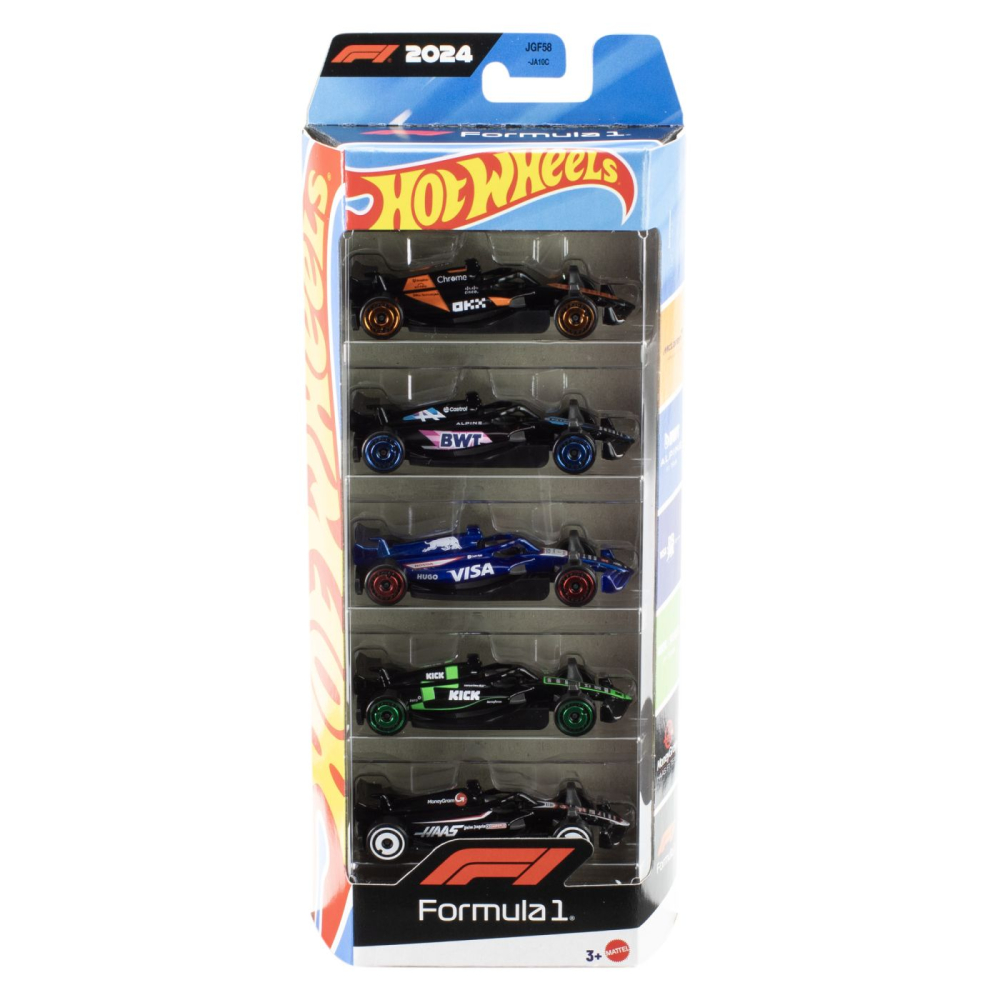 Hot Wheels F1 2024 - 5 Masini Metalice Mattel