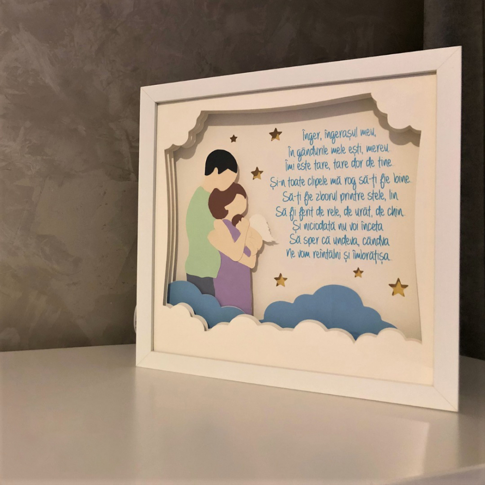 Tablou Luminos Părinți și Copii | Noorhandmadeatelier - imagine 5