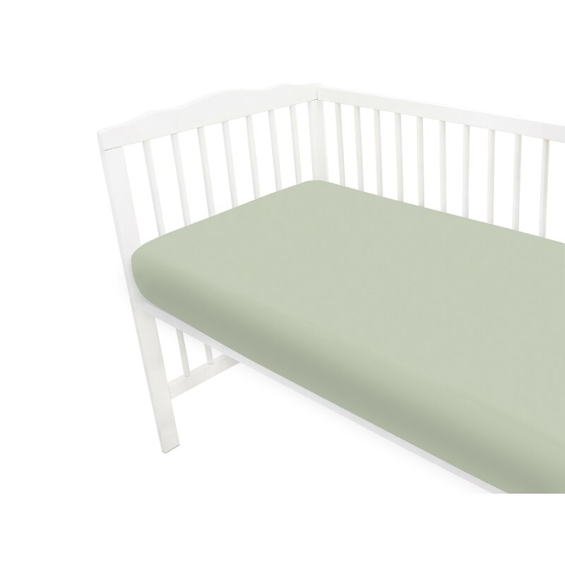 Cearceaf Miminu Jerse 140x70 cm Olive cu Elastic