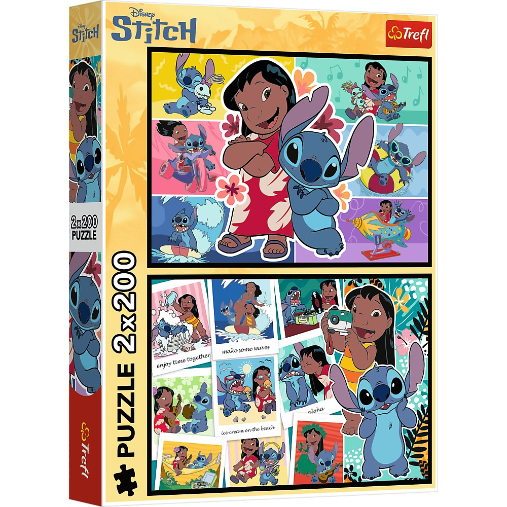 Puzzle Trefl Disney Lilo și Stitch, 2x200 piese