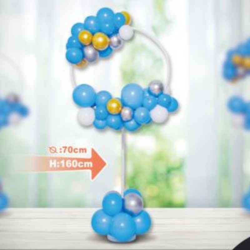Ornament Baloane PartyGo 160cm Albastru, 56buc