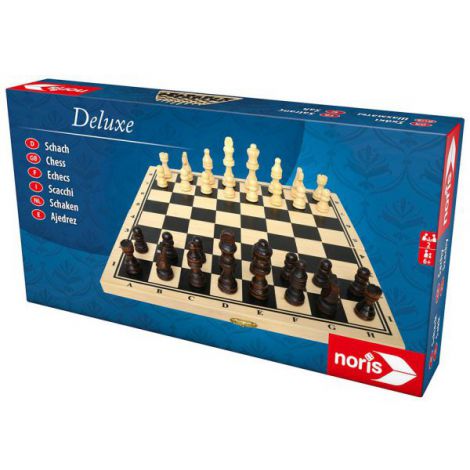 Noris Șah Lemn Deluxe - Joc Strategic Clasic - imagine 3