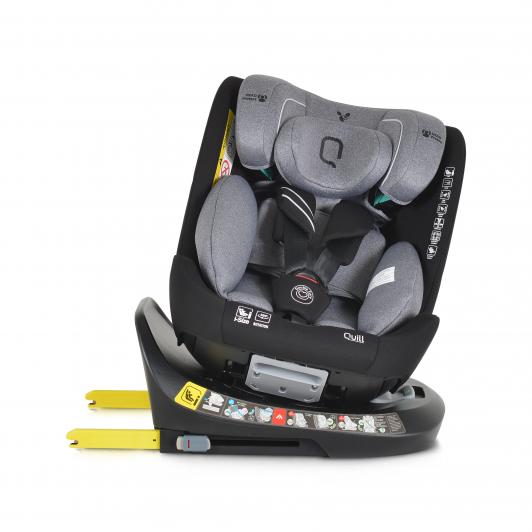 Scaun Auto Cangaroo Quill i-Size, Rotativ 360°, Grey - imagine 5