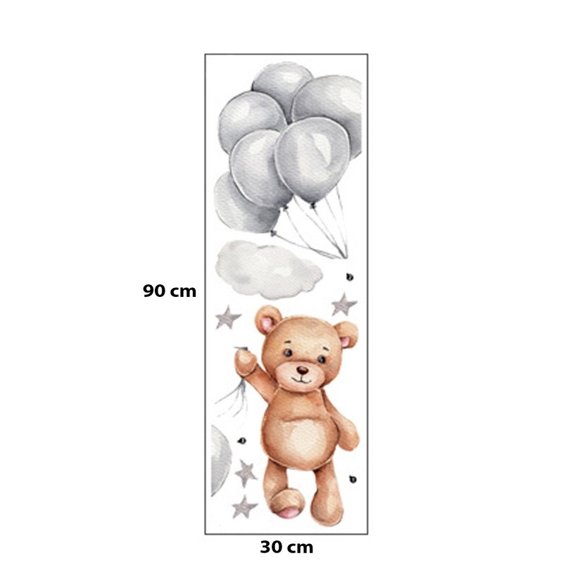 Sticker Decorativ Ursulet cu Baloane Sipo - imagine 5