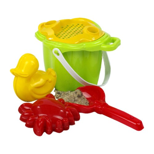 Set 6 Jucării de Nisip Pluto Green - Burak Toys