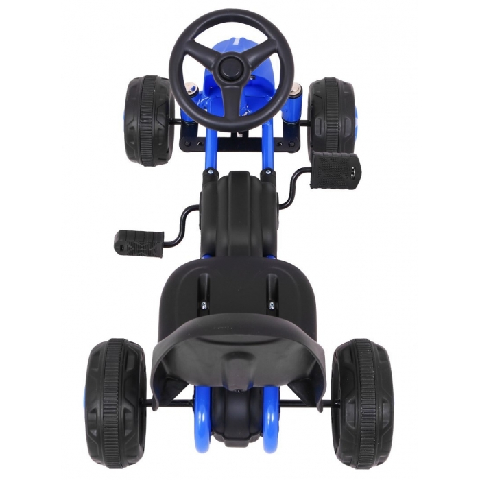 Kart cu Pedale Gokart Albastru - Distracție la Plimbare - imagine 4
