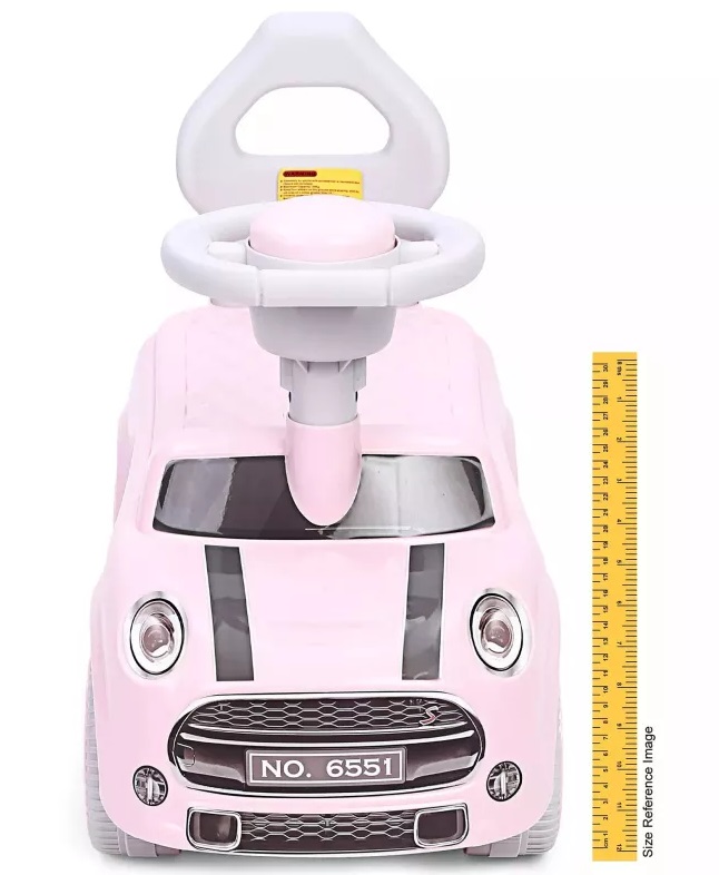 Masinuta Nicekids Mini Cooper Pink, fara pedale