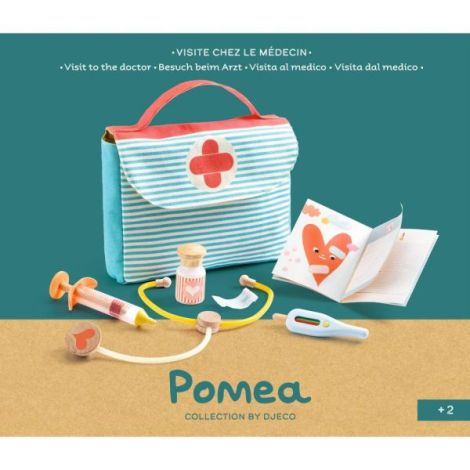 Set Doctor Pomea Djeco - Jucărie Medicală Portabilă - imagine 3