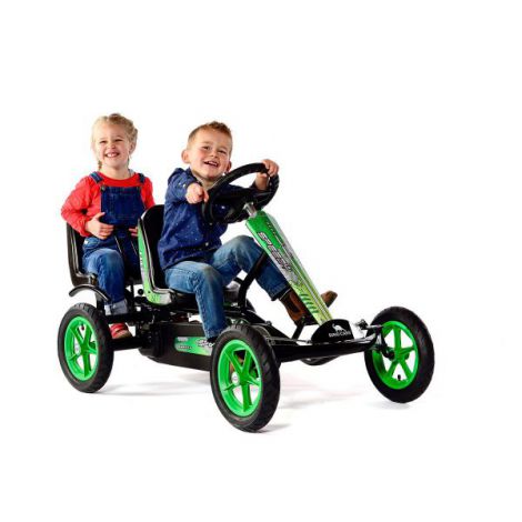 Dino Cars Speedy BF1 Kart Pedale Negru-Verde - imagine 6
