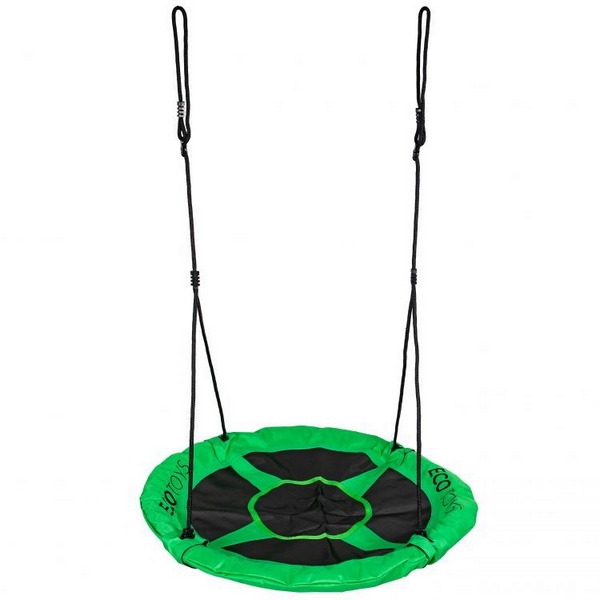 Leagan tip cuib Ecotoys, 100 cm, Verde - imagine 4