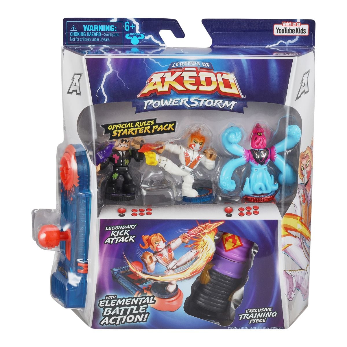 Set 3 Figurine Akedo Starter Pack Legendary Kick Attack
