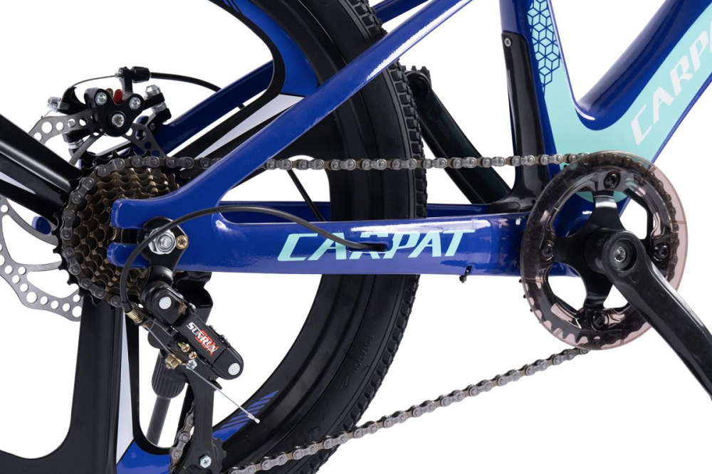 Bicicleta MTB Carpat 20" Albastru 7 Viteze - imagine 7