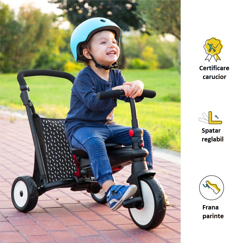 Smart Trike STR3 Roz 6in1 Ultrapliabila - imagine 2