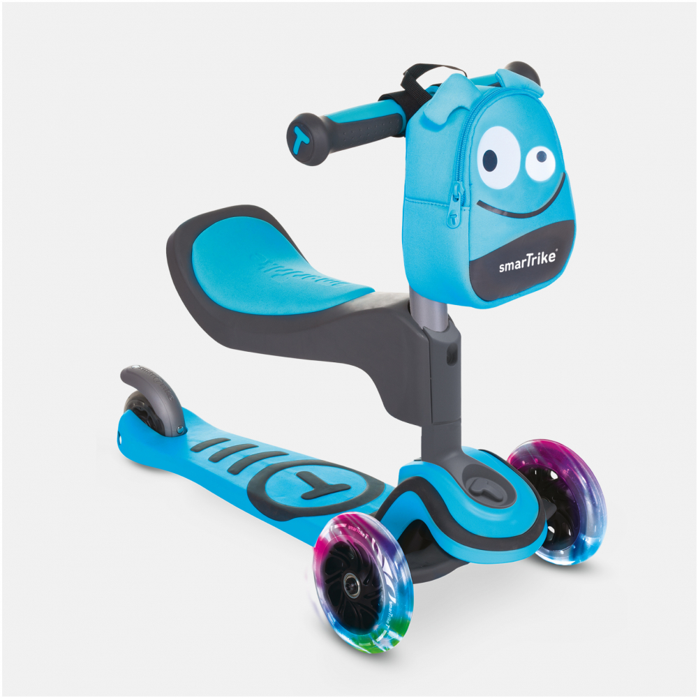 Trotineta SmarTrike T1 Albastru cu Scaun - imagine 9