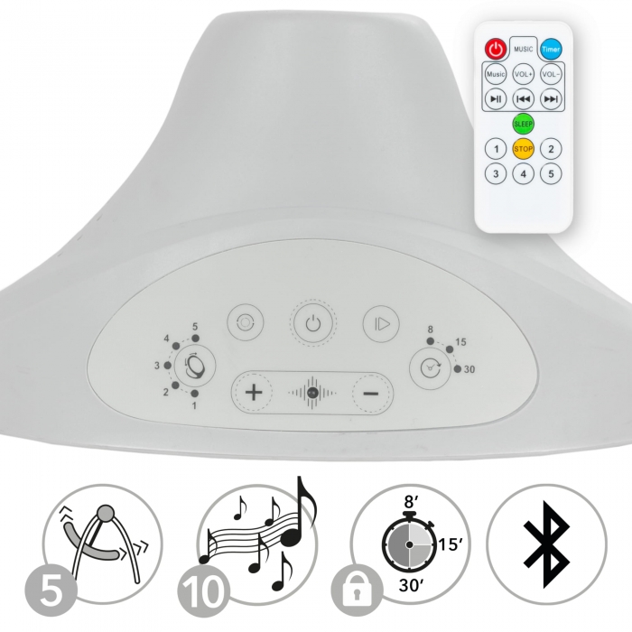 Leagan Electric Kidwell 2 în 1, Lemn, Light Melange - imagine 7